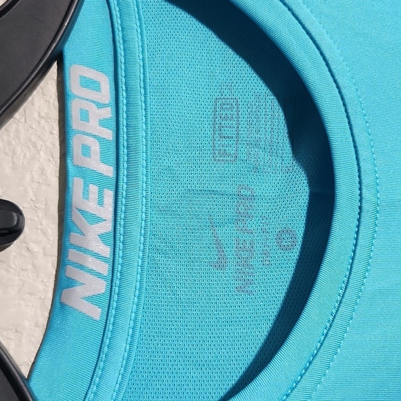 Nike Pro Shirt Mens Size M Athletic Dri-Fit Blue - Picture 3 of 10
